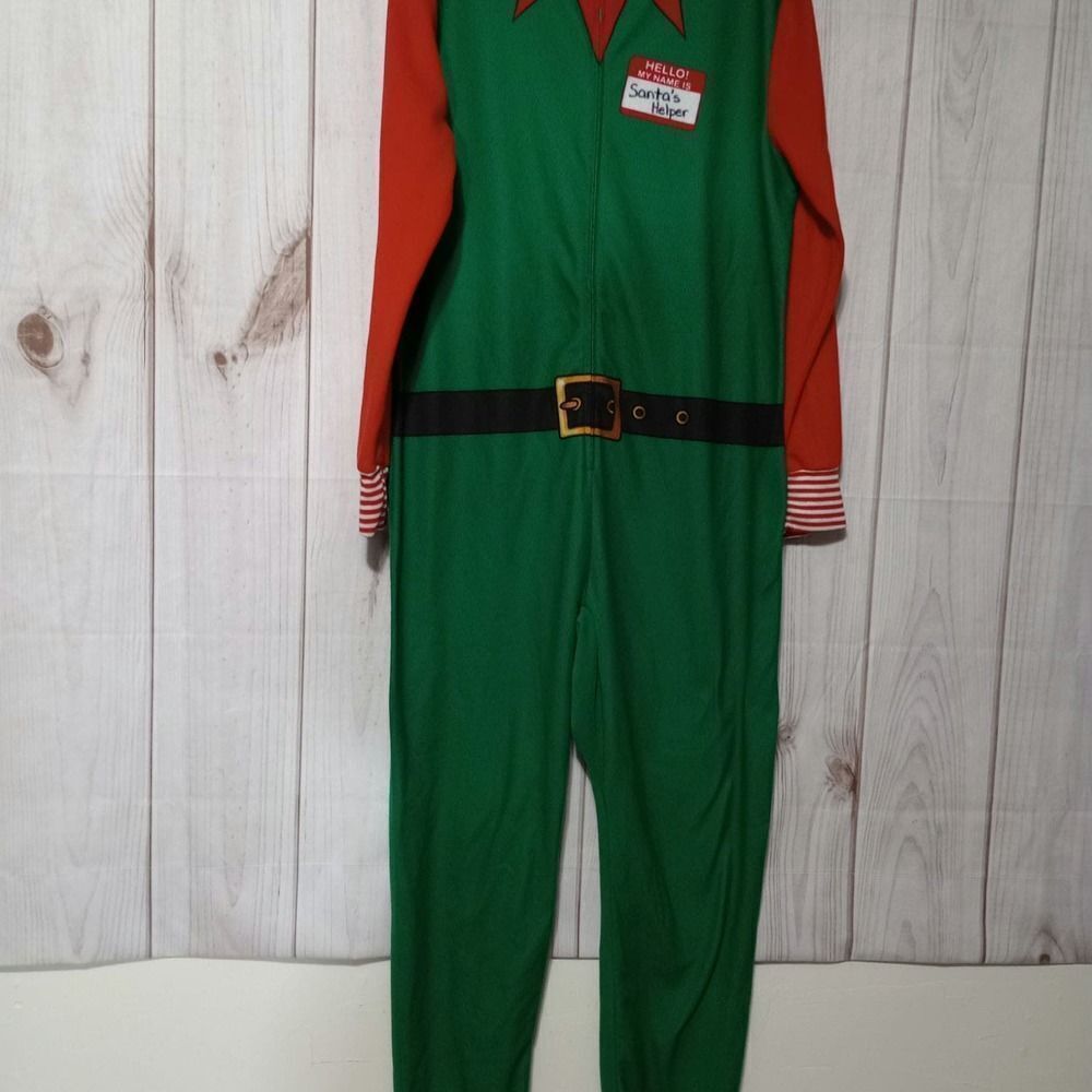 North Pole One Piece Pajamas Ladies‎ Medium Christmas